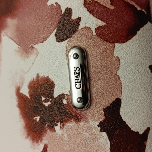 CHAPS Ladies Shoulder Cranberry Colored Purse - Picture 2 of 7